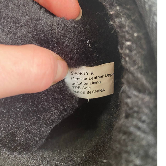 Black short boots with faux fur lining, size 5 - Picture 8 of 8